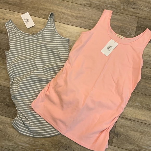 Ellie Flora Tops - Perfect Mama tank - set of two. NWT. Size L